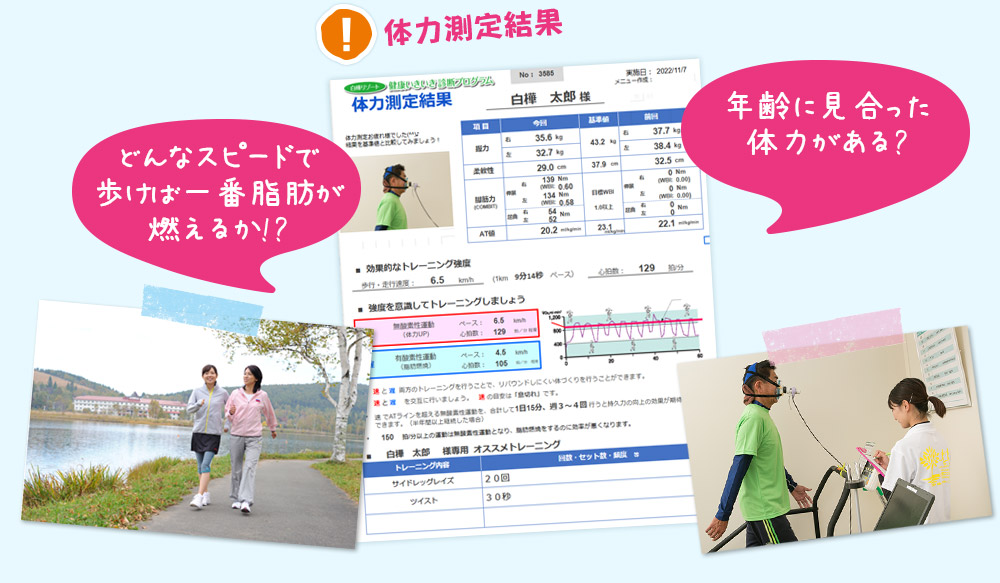 体力測定結果